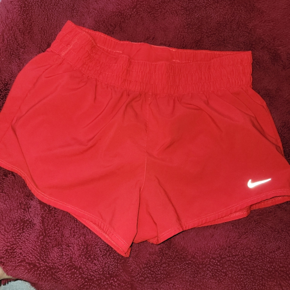 Nike Women's Bright Red Athletic Running Shorts